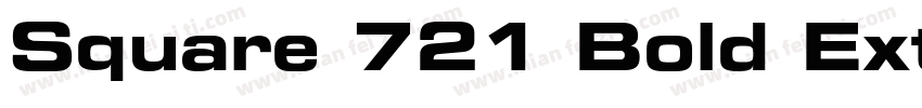 Square 721 Bold Extended字体转换